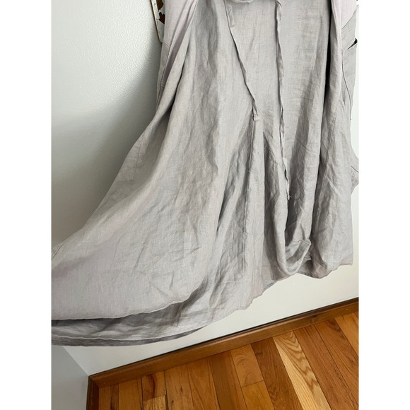 For Cynthia dress. Sleeveless linen-blend dress‎ with pockets. Lagenlook style - Picture 5 of 8